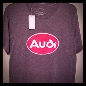 Audi T-Shirt gray red NEW